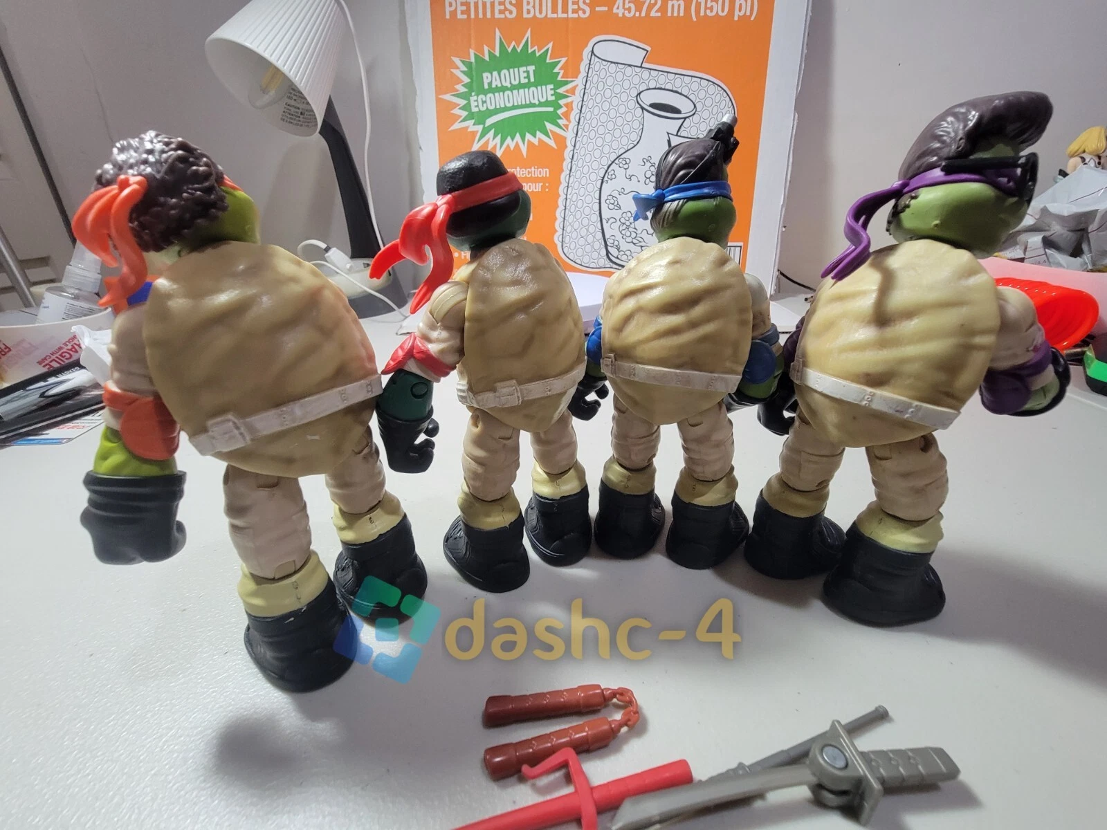 Playmates Teenage Mutant Ninja Turtles Tmnt Ghostbusters 6.5" Four Used Figures view 1